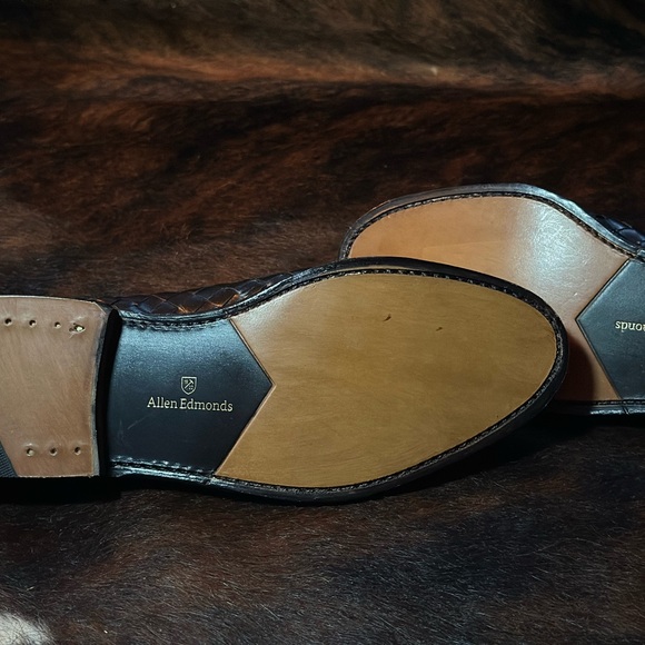 New ALLEN EDMONDS Palm Beach Black Leather Loafers 8.5 D - Picture 4 of 5